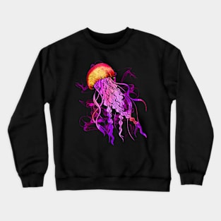 Colorful Jellyfish Crewneck Sweatshirt